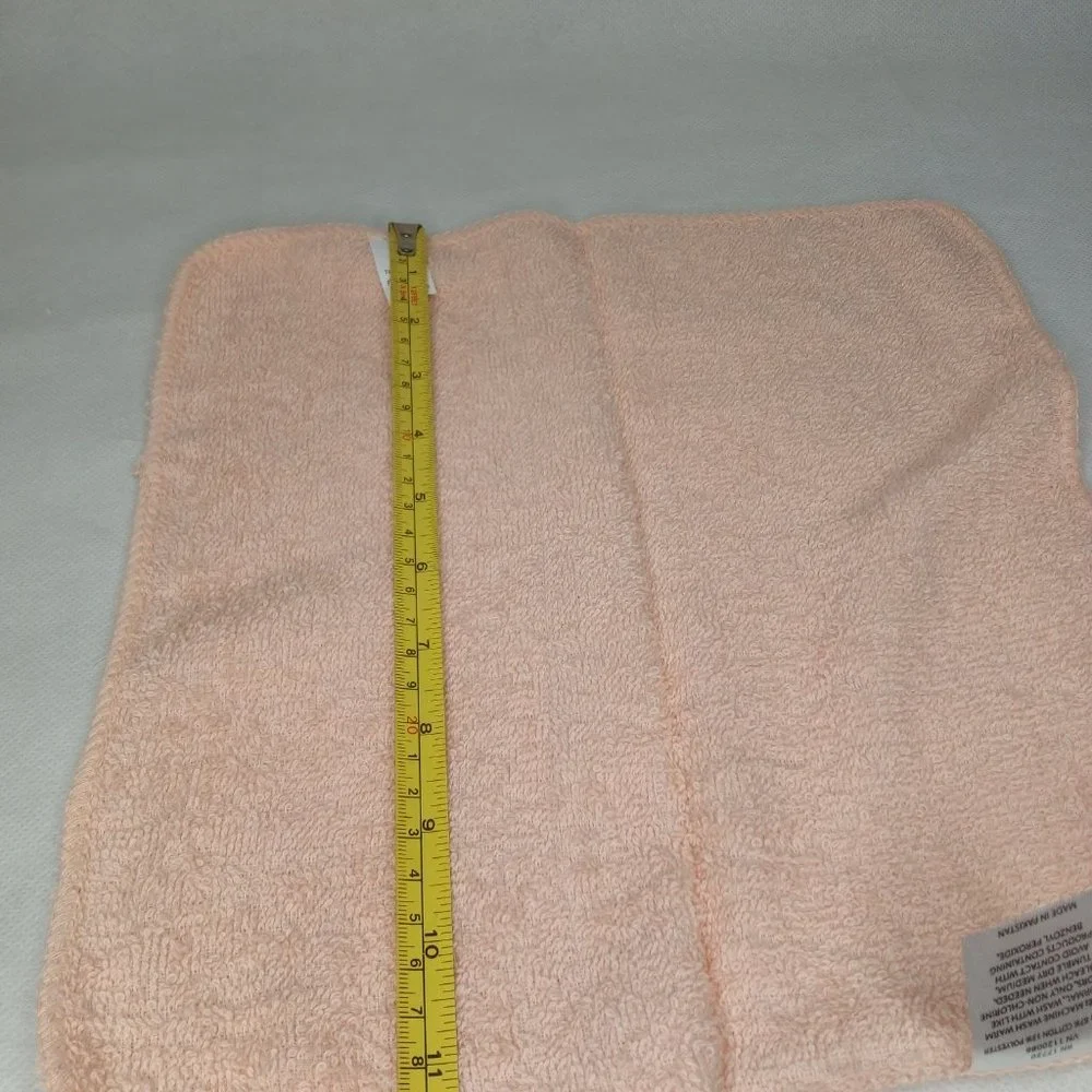 LIGHT PEACH WASHCLOTHS, 12 PACK, NEW